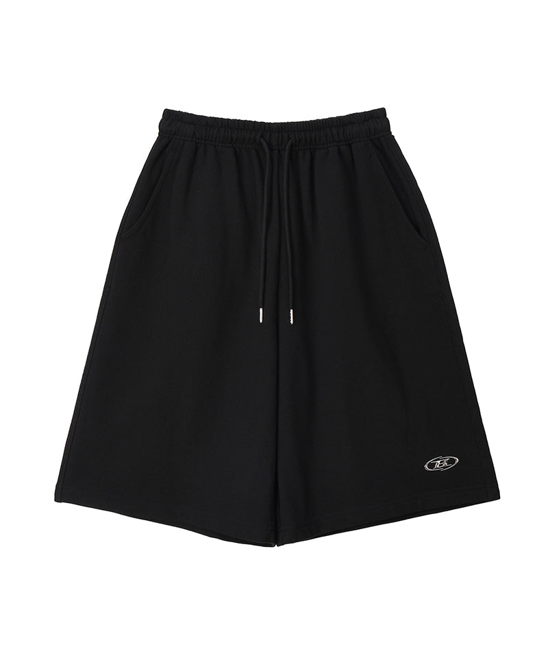 【予約販売：ご注文より1～3週間後に発送予定】W SILVER B BERMUDA PANTS [BLACK]