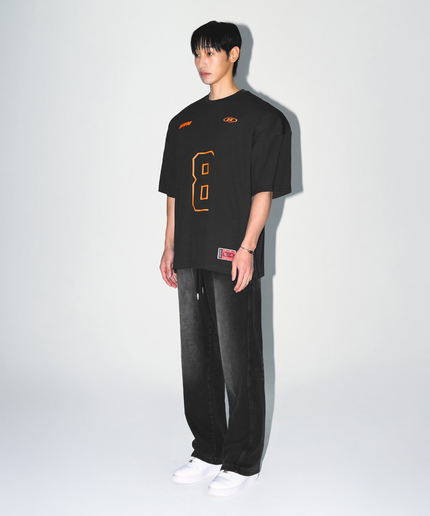 【予約販売：ご注文より1～3週間後に発送予定】BRN COOL MESH EXTRA FIT T-SHIRTS [CHARCOAL]