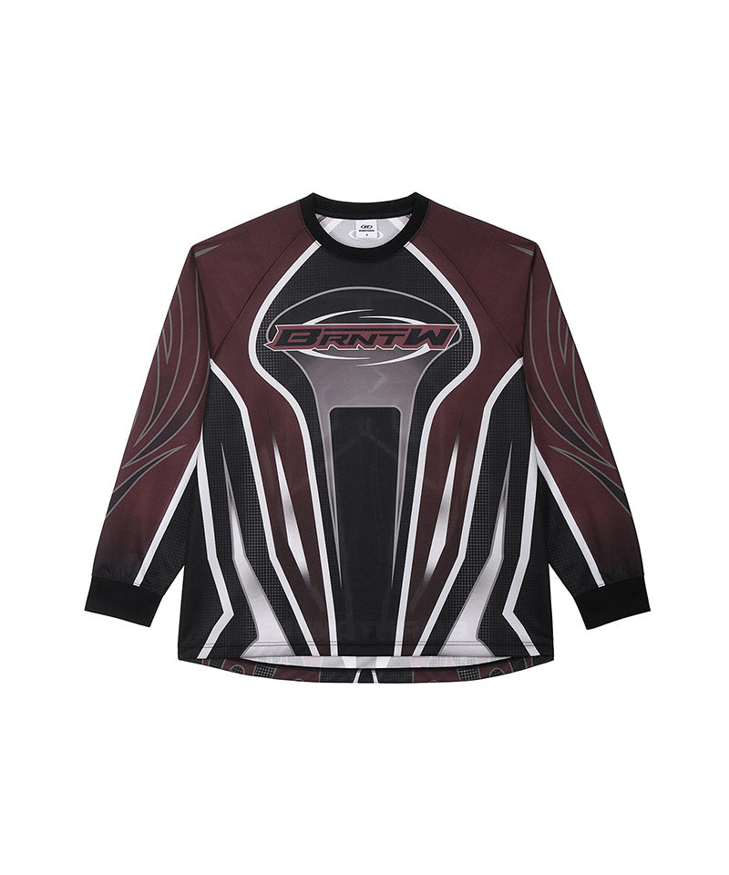 ALL OVER PRINT RACING JERSEY [RED]