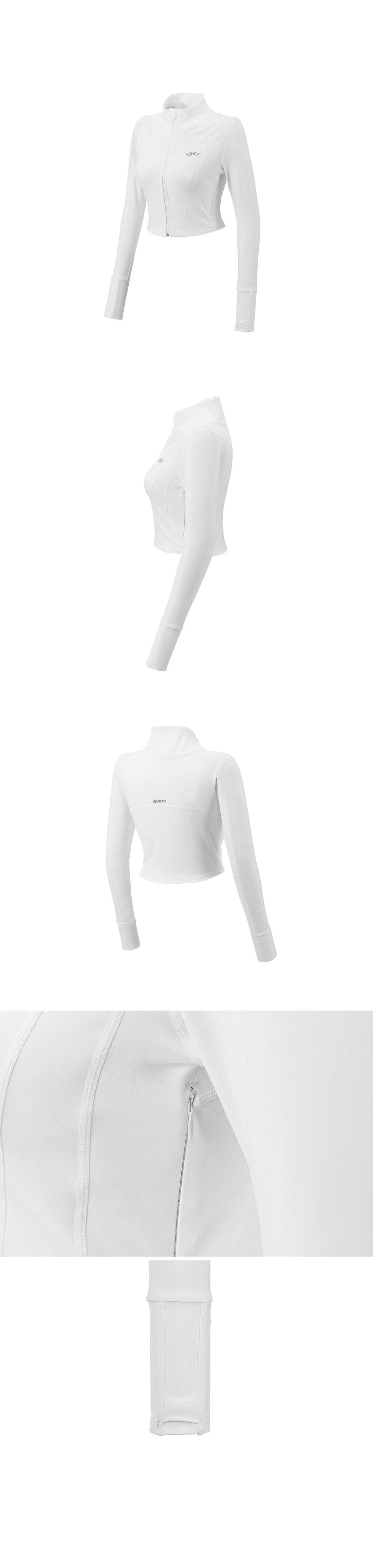 ACTIVE LINE FULL ZIP-UP JACKET [WHITE]