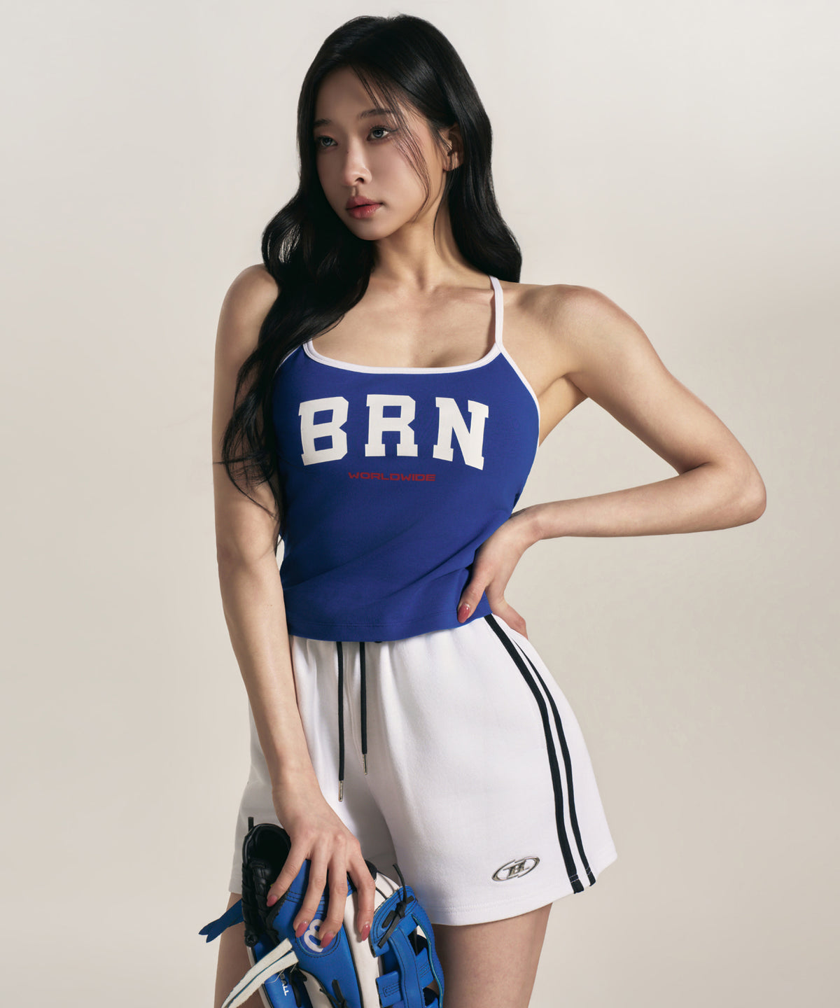 【韓国限定】W BRN TANK BRA TOP [BLUE]