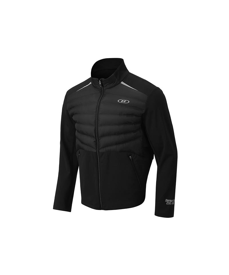 【予約販売：ご注文より1～3週間後に発送予定】BRN HYBRID PADDED MUSCLE FIT JACKET [BLACK]