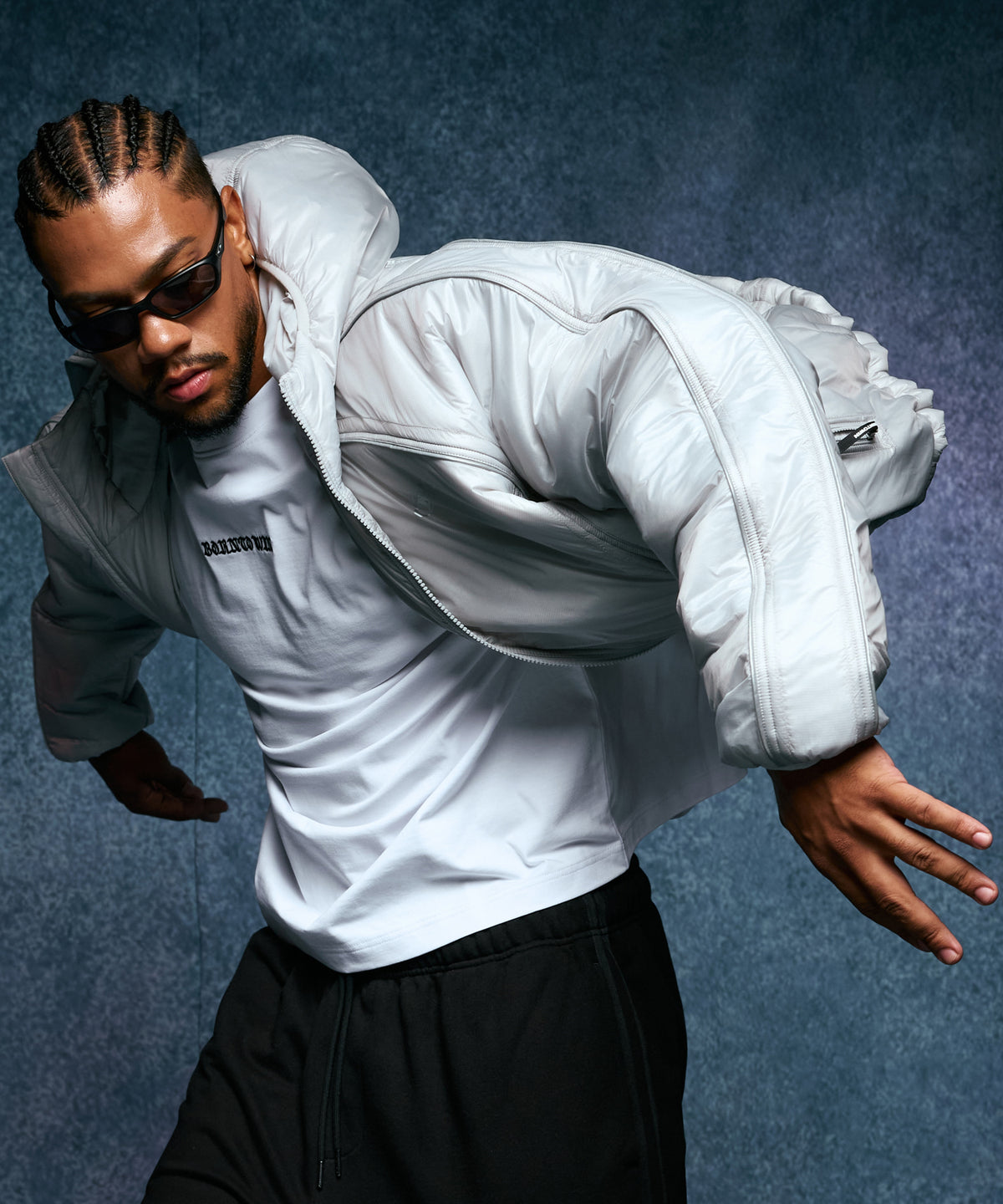【韓国限定】SYMBOL B LIGHTWEIGHT PADDED JACKET [LIGHT GREY]