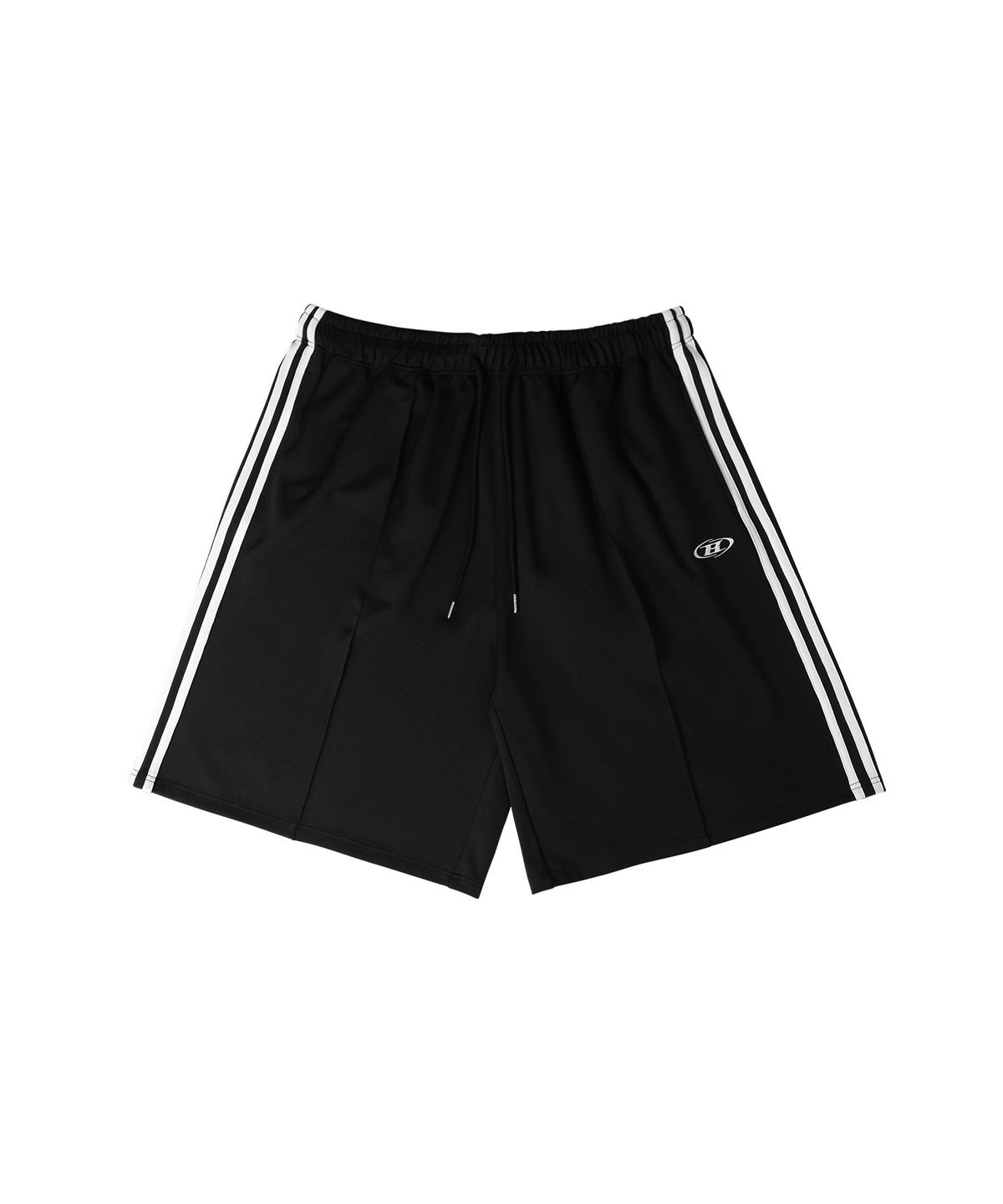 【5/9 release】SYMBOL B TRACK LINE JERSEY BERMUDA PANTS [BLACK]