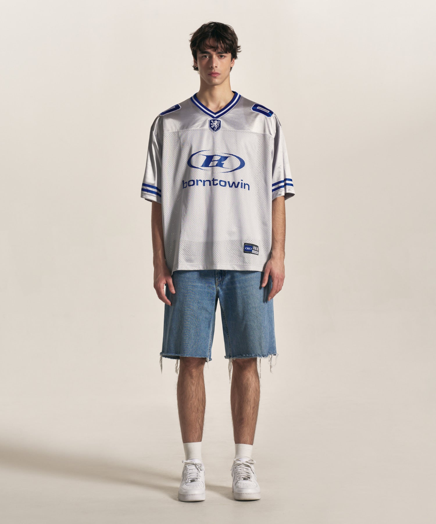BORNTOWIN RUGBY JERSEY サイズ1 LYFT SYMBOL B RUGBY JERSEY T-SHIRTS [SILVER] – BORNTOWIN JAPAN EC-shop