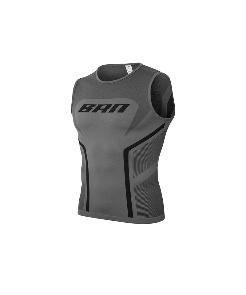 【予約販売：ご注文より1～3週間後に発送予定】BRN ECLIPSE SEAMLESS SLEEVELESS [CHARCOAL]