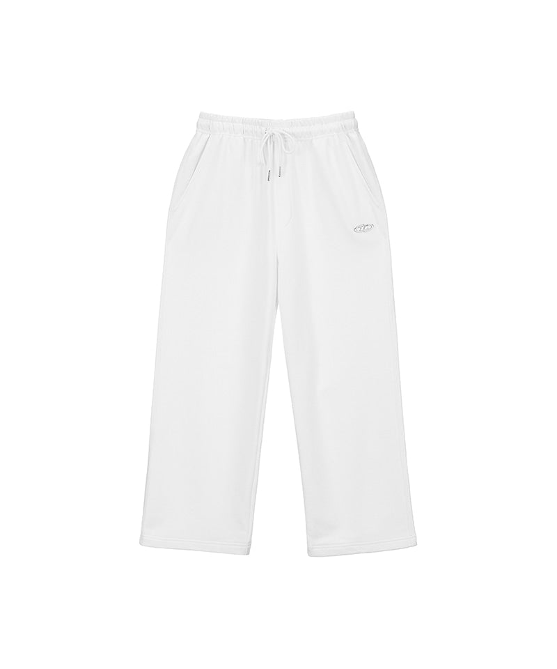 【韓国限定】CHROME B SEMI WIDE PANTS [WHITE]