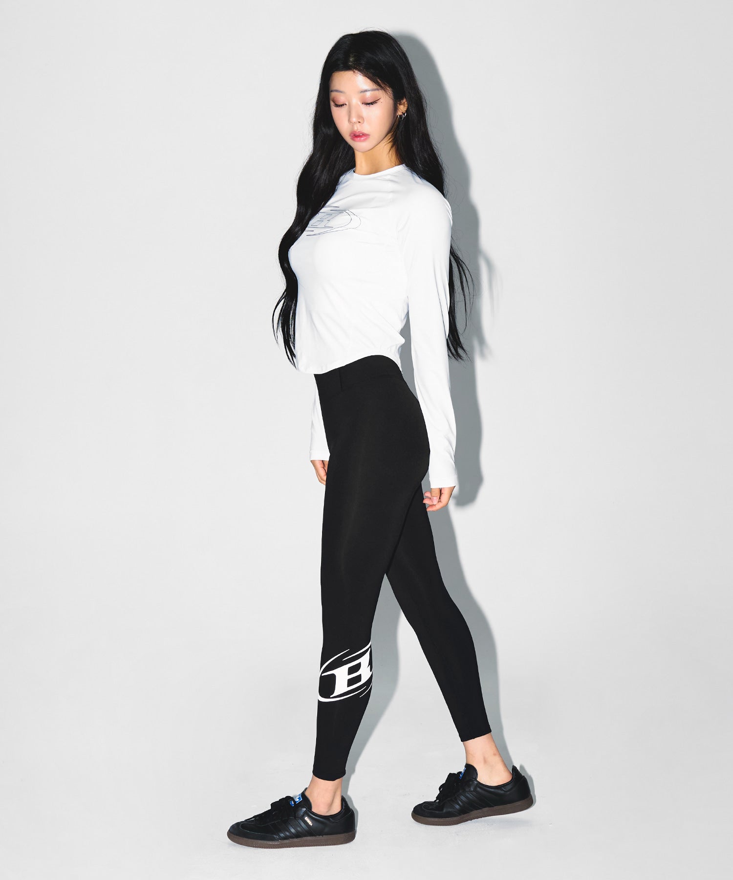 【予約販売：ご注文より1～3週間後に発送予定】W STROKE B VENTILATION LONG SLEEVE [WHITE]
