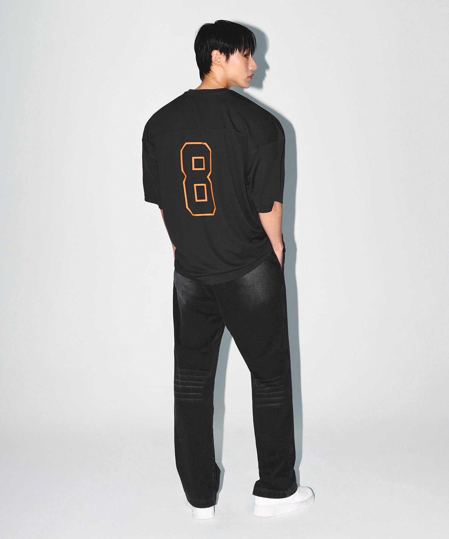 【予約販売：ご注文より1～3週間後に発送予定】BRN COOL MESH EXTRA FIT T-SHIRTS [CHARCOAL]