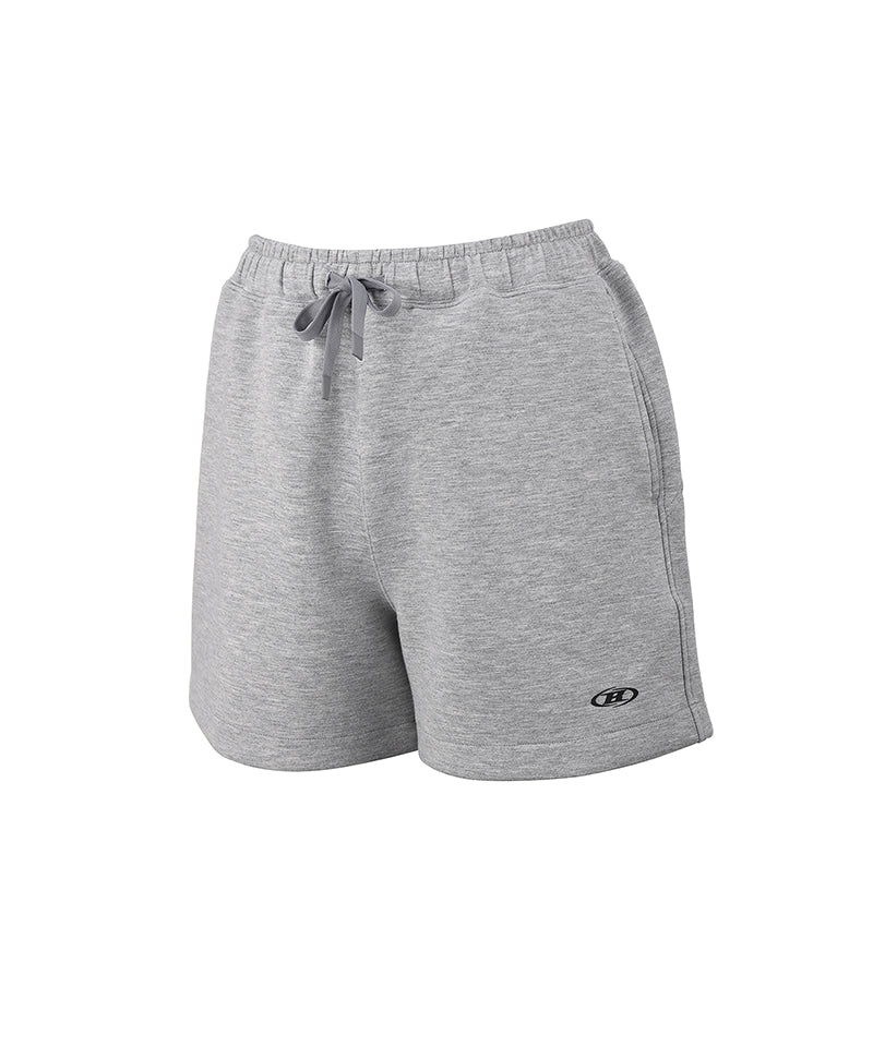 【予約販売：ご注文より1～3週間後に発送予定】W SYMBOL B TECH SHORTS [WHITE MELANGE]