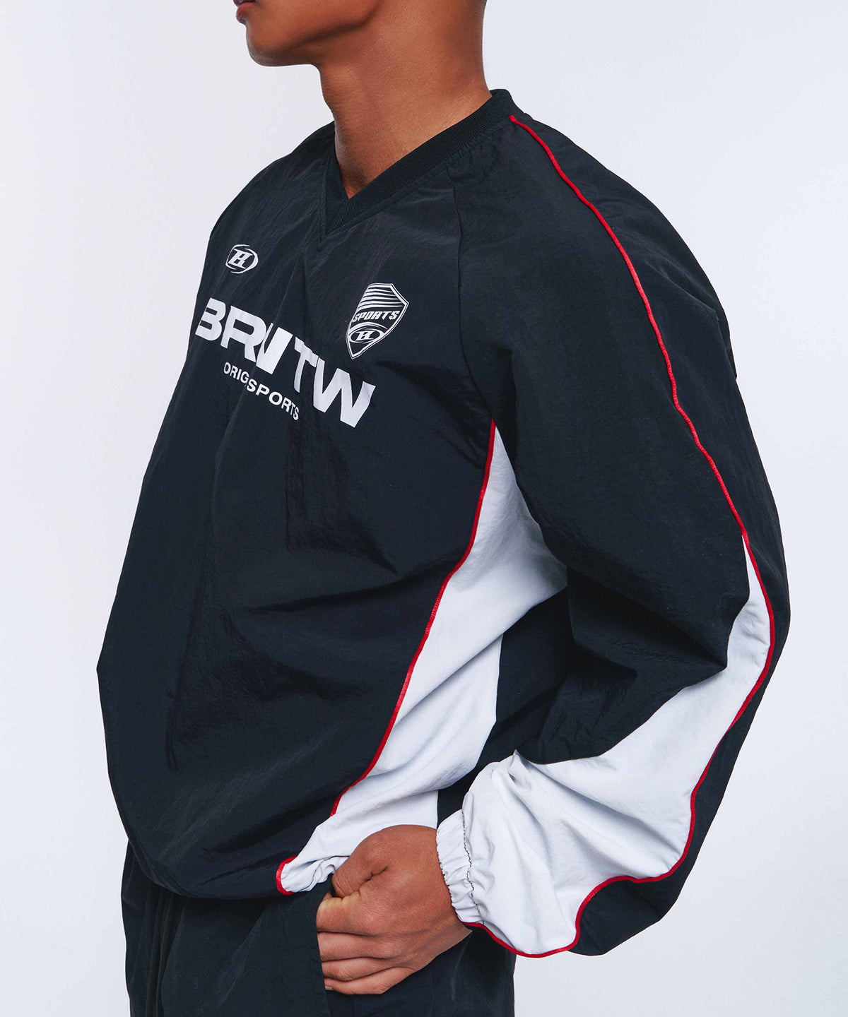 【30％OFF / 商品入替】BRNTW VENTILATION NYLON TOP [BLACK]