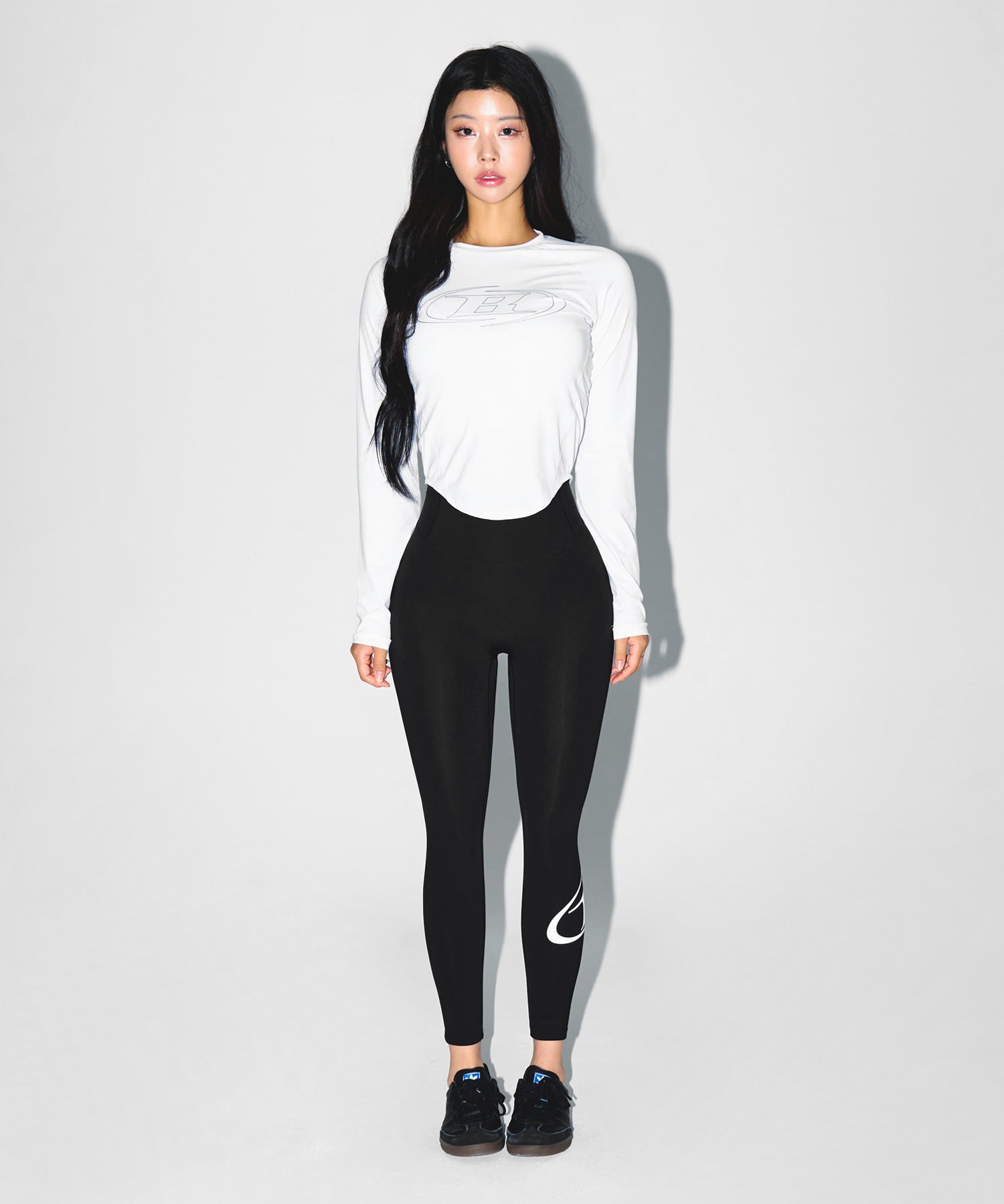 【予約販売：ご注文より1～3週間後に発送予定】W STROKE B VENTILATION LONG SLEEVE [WHITE]