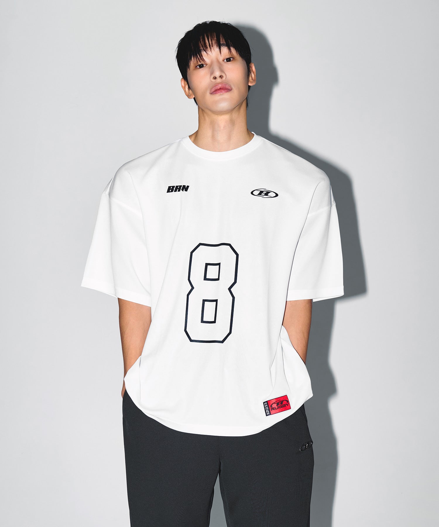 【予約販売：ご注文より1～3週間後に発送予定】BRN COOL MESH EXTRA FIT T-SHIRTS [WHITE]