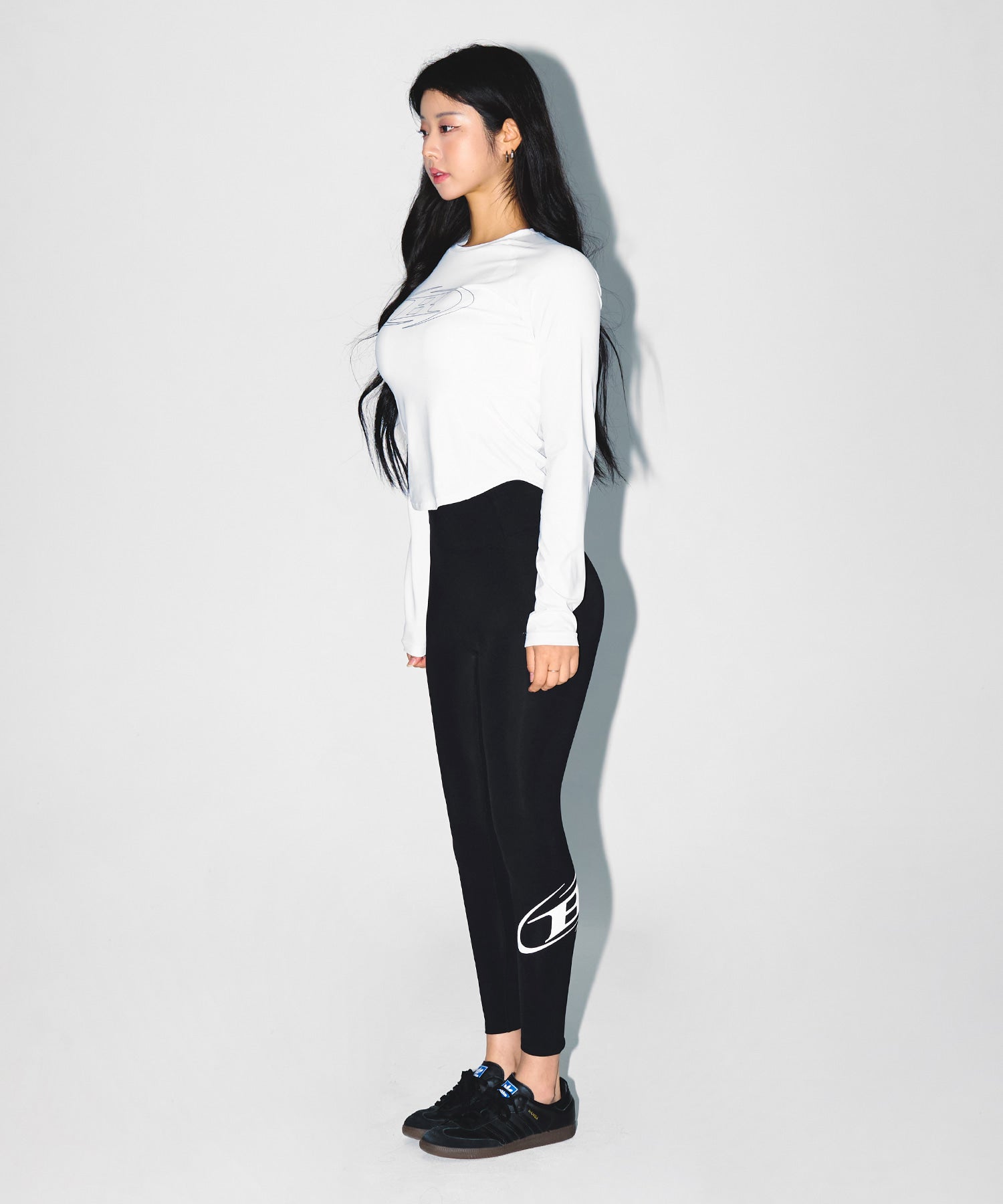 【予約販売：ご注文より1～3週間後に発送予定】W STROKE B VENTILATION LONG SLEEVE [WHITE]
