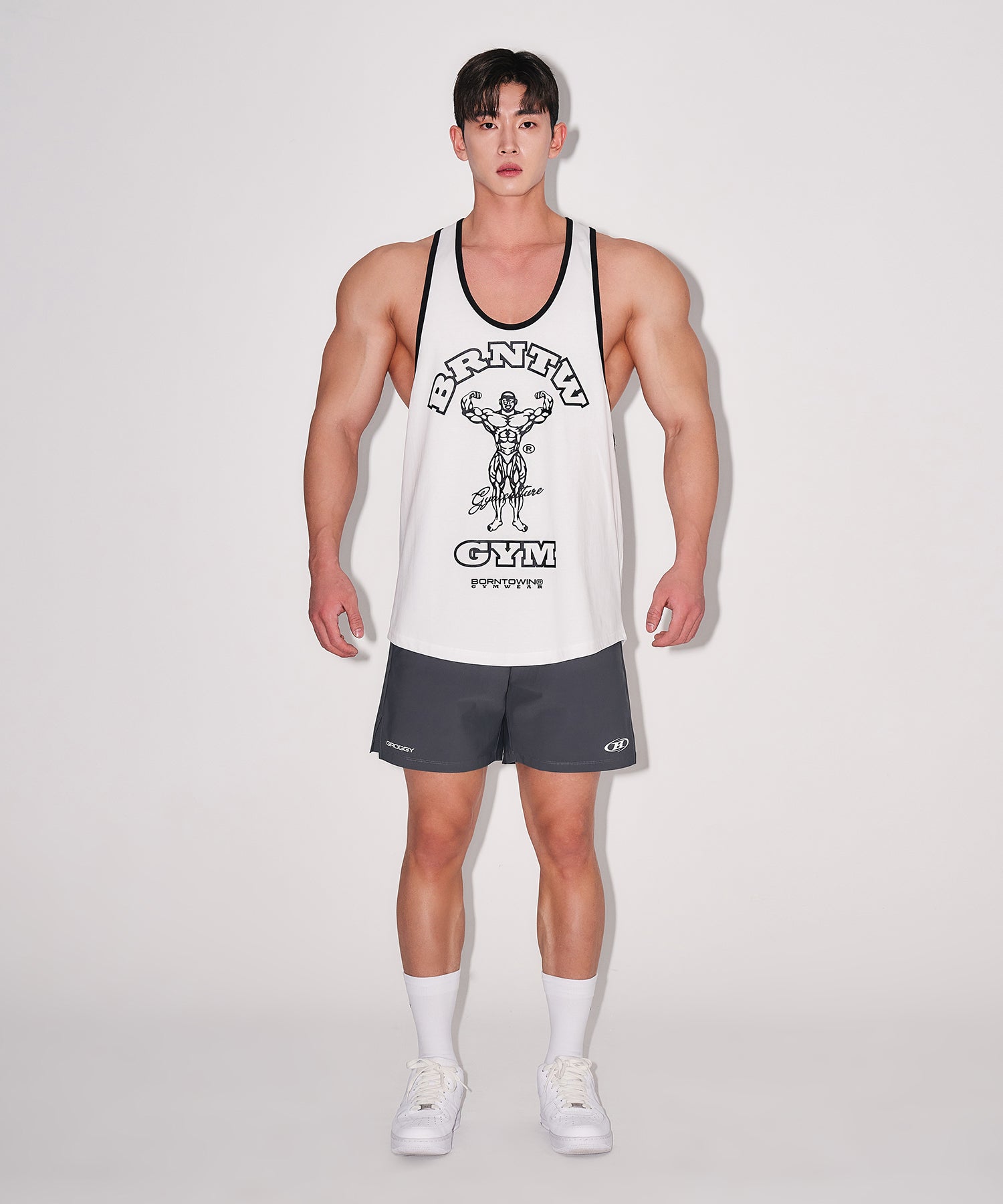 RAISEBORN NEW DEEP FIT SLEEVELESS [WHITE]