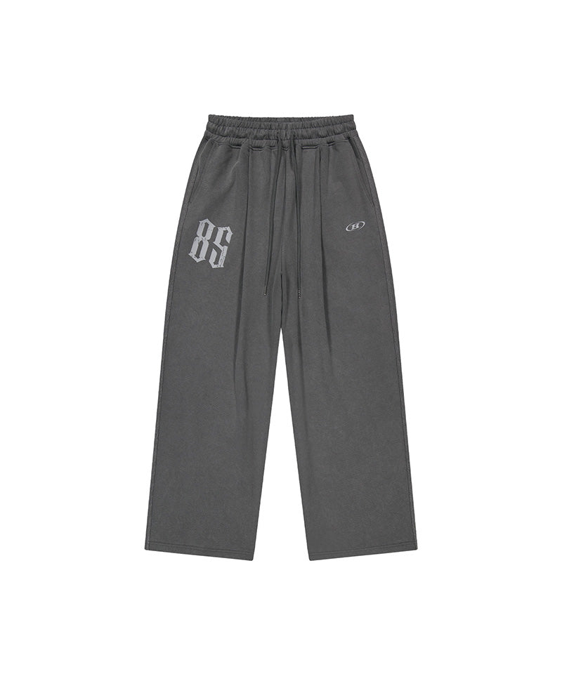 【予約販売：ご注文より1～3週間後に発送予定】85 PIGMENT ONE TUCK SEMI WIDE FIT PANTS [CHARCOAL]