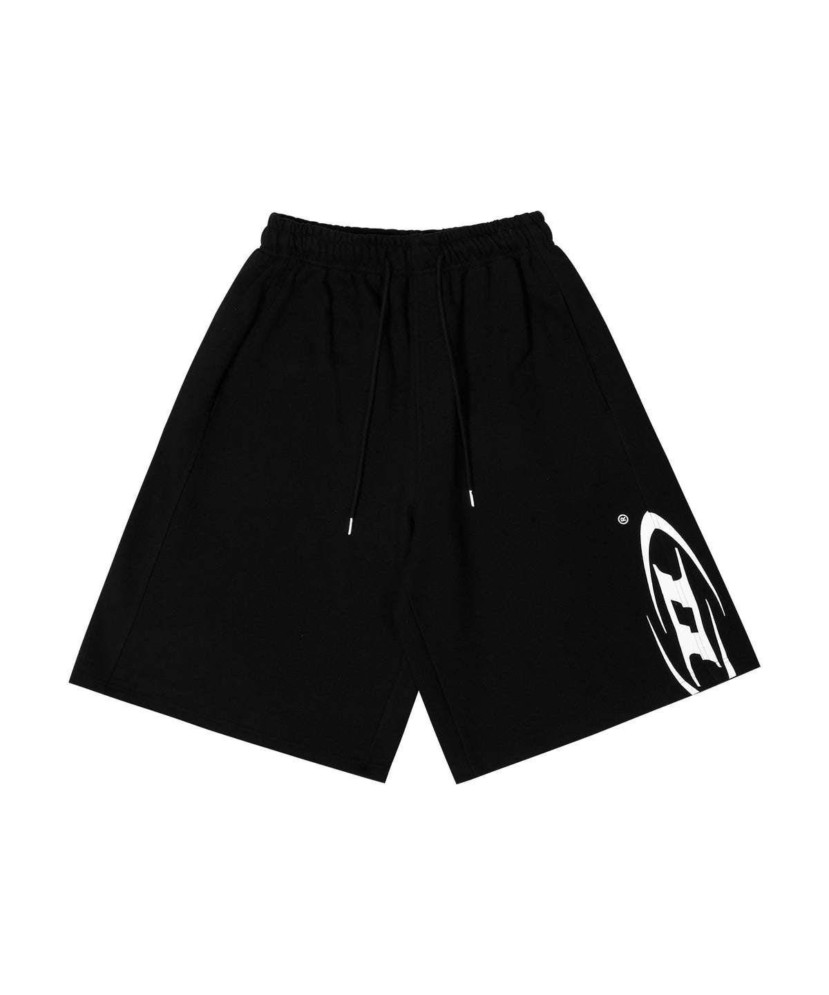 SIDE B LOGO HALF PANTS [BLACK]