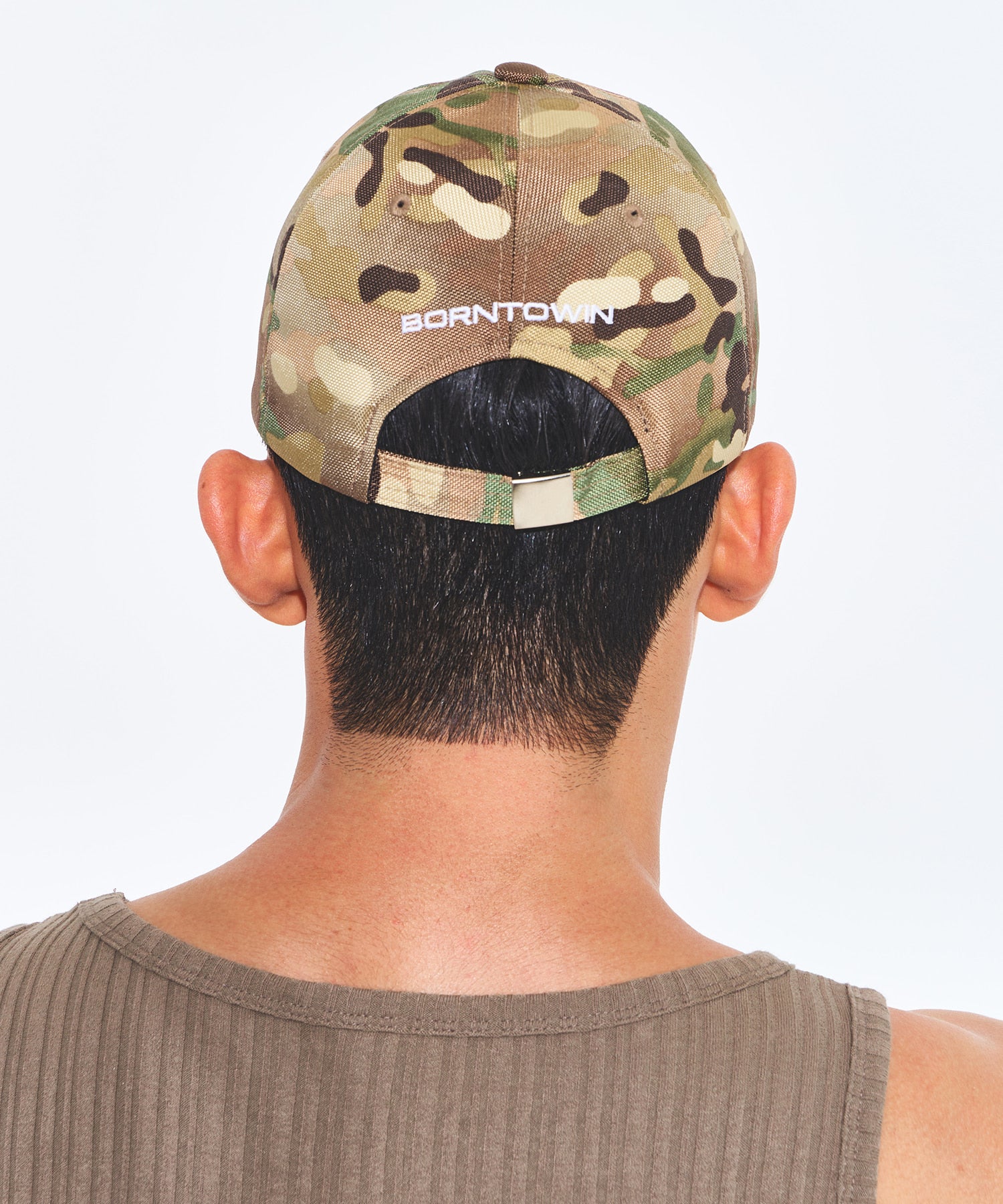 B SYMBOL BIG LOGO BALL CAP [MULTI CAMO]