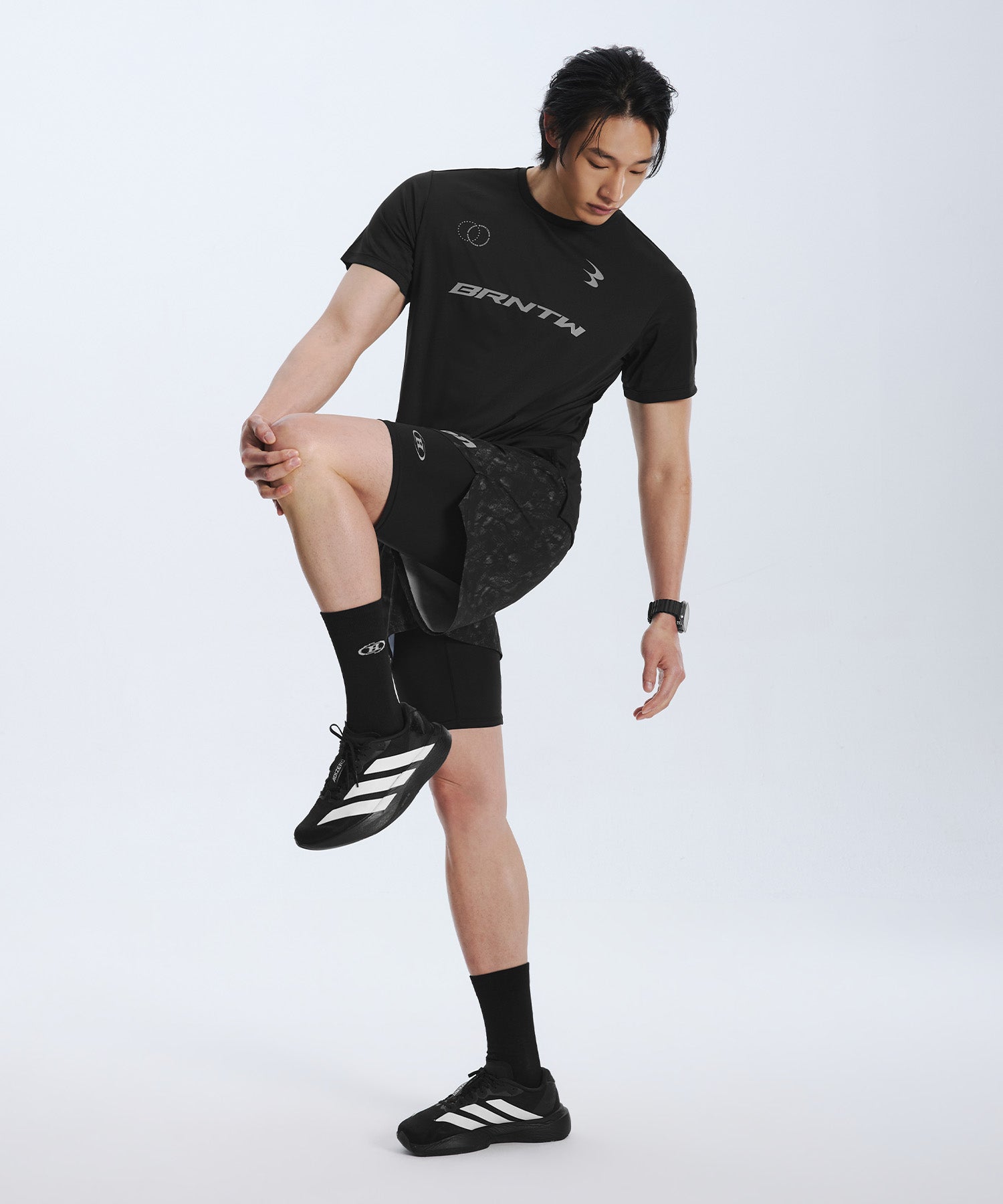 韓国限定】BRN PYTHON PATTERN 2 IN 1 SHORTS [BLACK] – BORNTOWIN