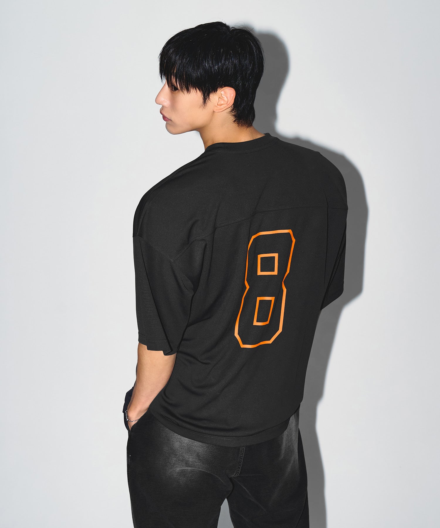 【予約販売：ご注文より1～3週間後に発送予定】BRN COOL MESH EXTRA FIT T-SHIRTS [CHARCOAL]