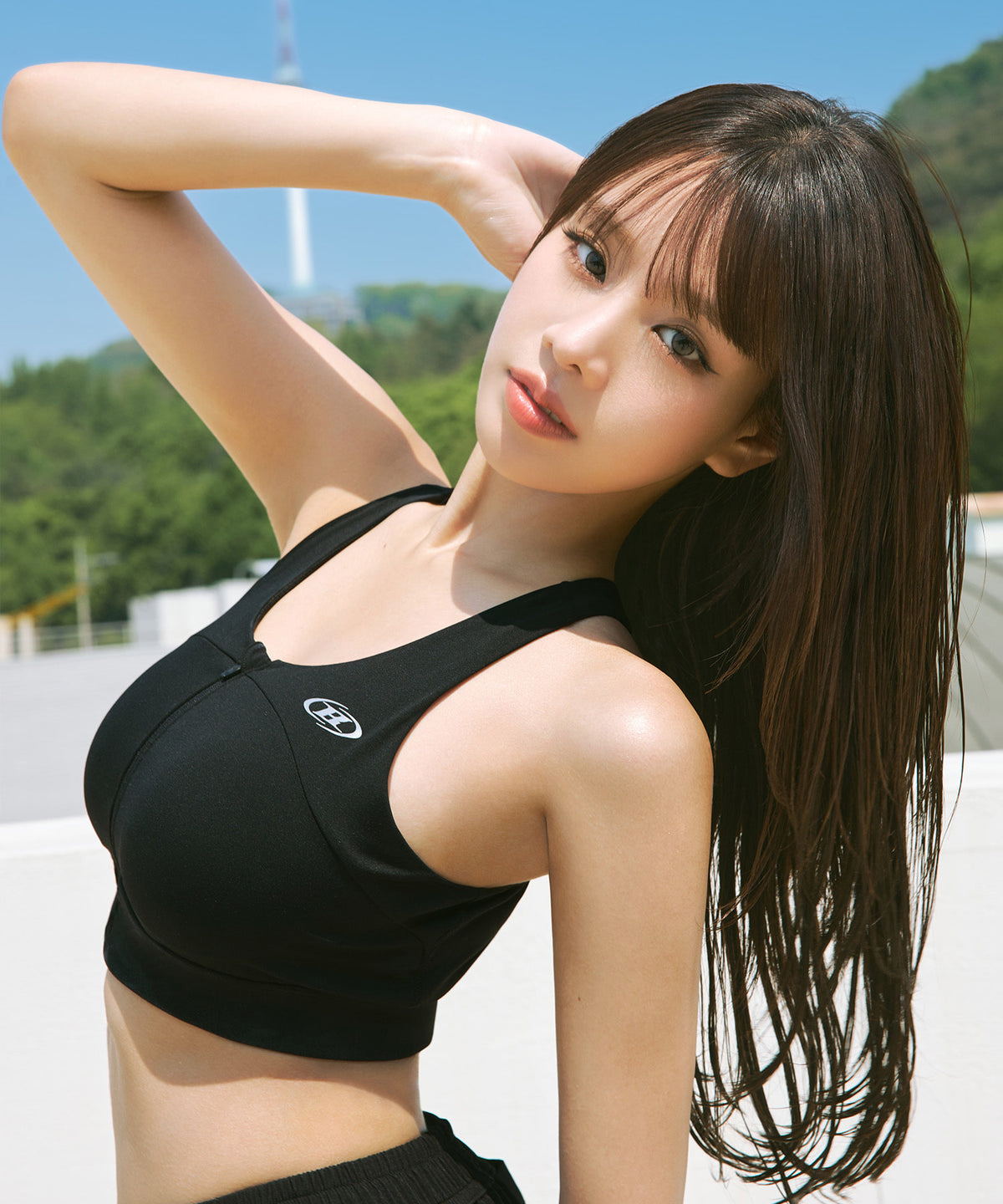 韓国限定】W BRN FRONT ZIP BRA TOP [BLACK] – BORNTOWIN JAPAN EC-shop