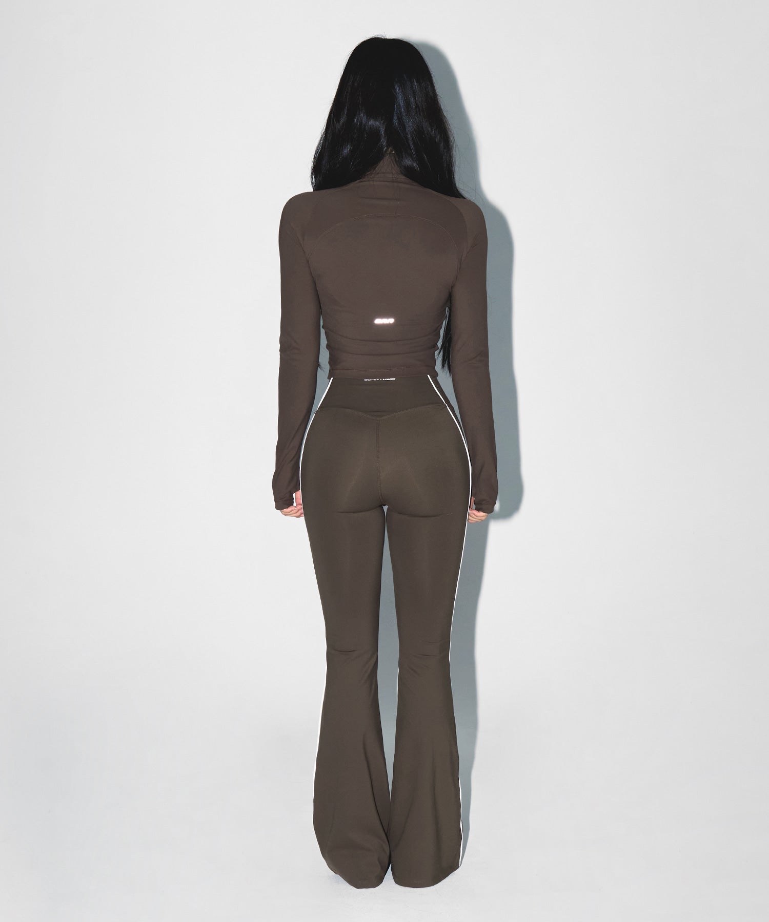 【予約販売：ご注文より1～3週間後に発送予定】W COMPRESSION FULL ZIP UP JACKET [BROWN]