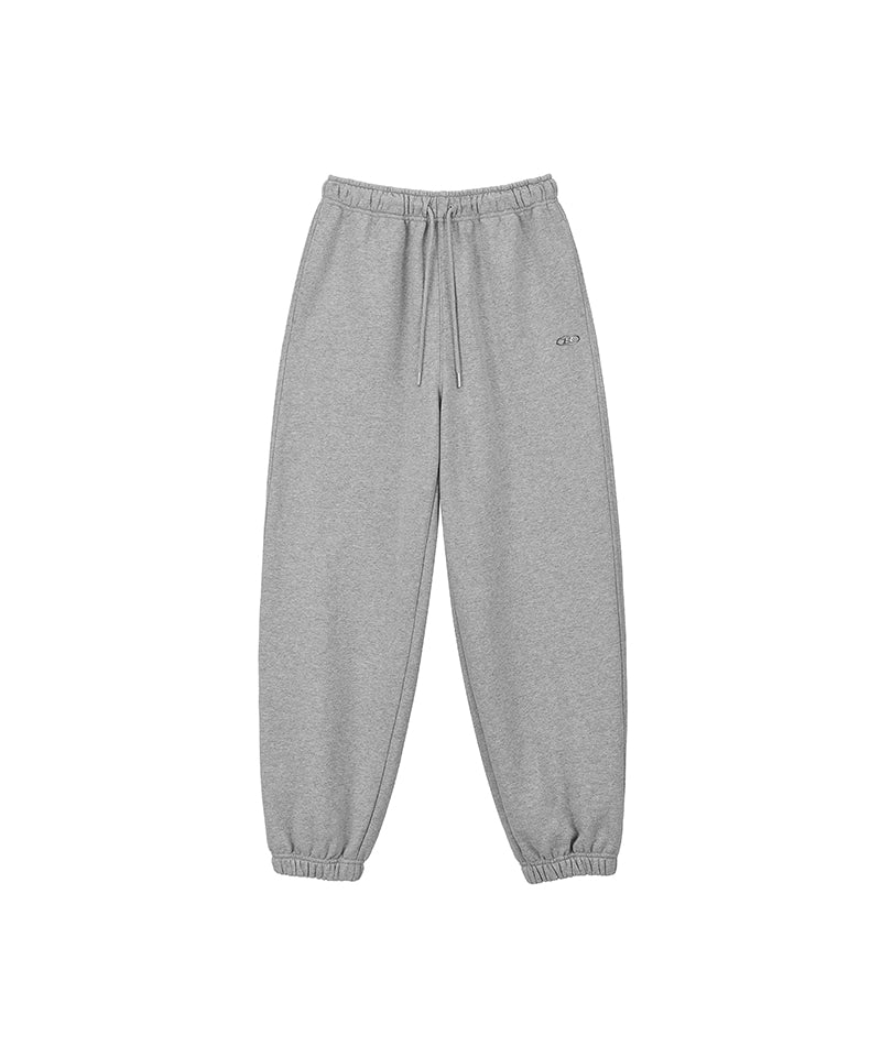【予約販売：ご注文より1～3週間後に発送予定】W SEMI WIDE SWEAT JOGGER PANTS [MELANGE GREY]