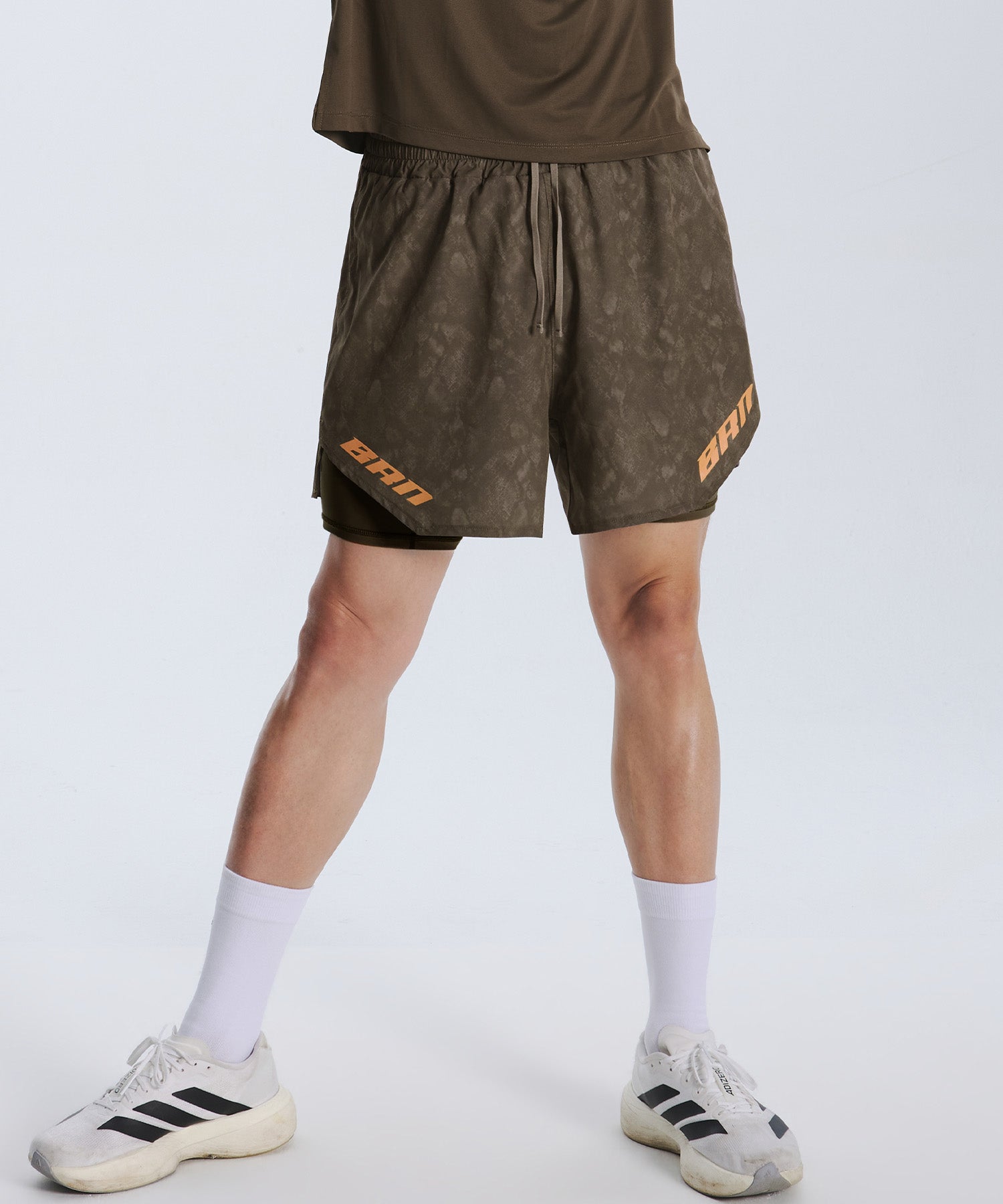 韓国限定】BRN PYTHON PATTERN 2 IN 1 SHORTS [BROWN] – BORNTOWIN
