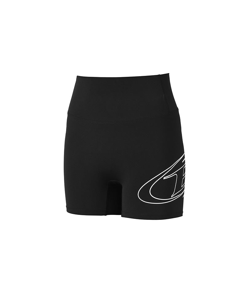 【予約販売：ご注文より1～3週間後に発送予定】W STROKE B 3.5 BIKER SHORTS [BLACK]