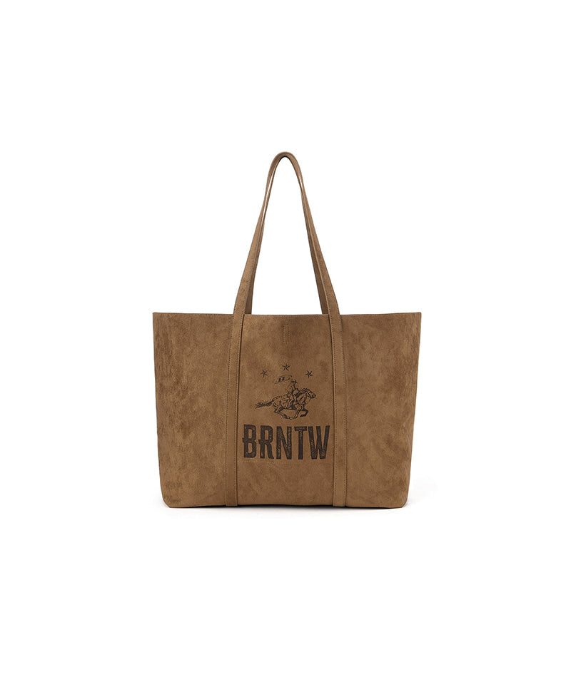 【韓国限定】BRNTW SUEDE SHOPPER BAG [CAMEL]