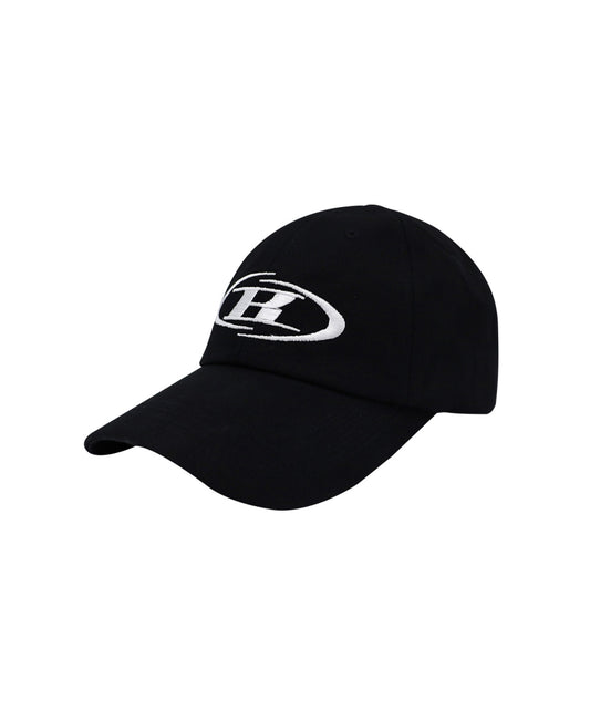 B SYMBOL BIG LOGO BALL CAP [BLACK]