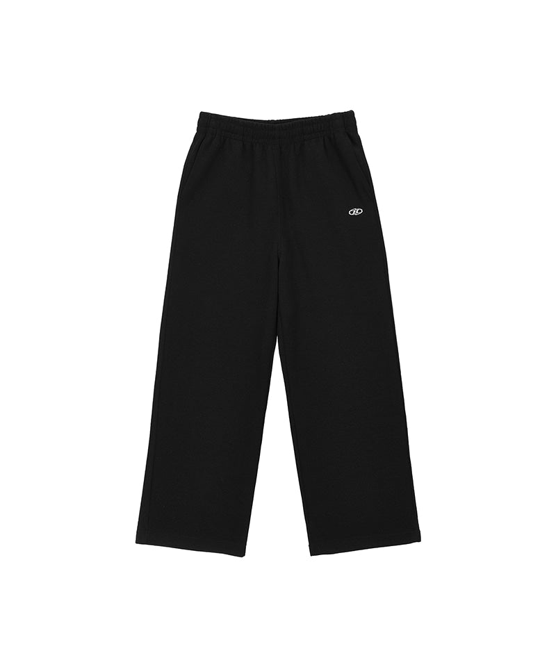 【予約販売：ご注文より1～3週間後に発送予定】KNIT LIKE WIDE PANTS [BLACK]