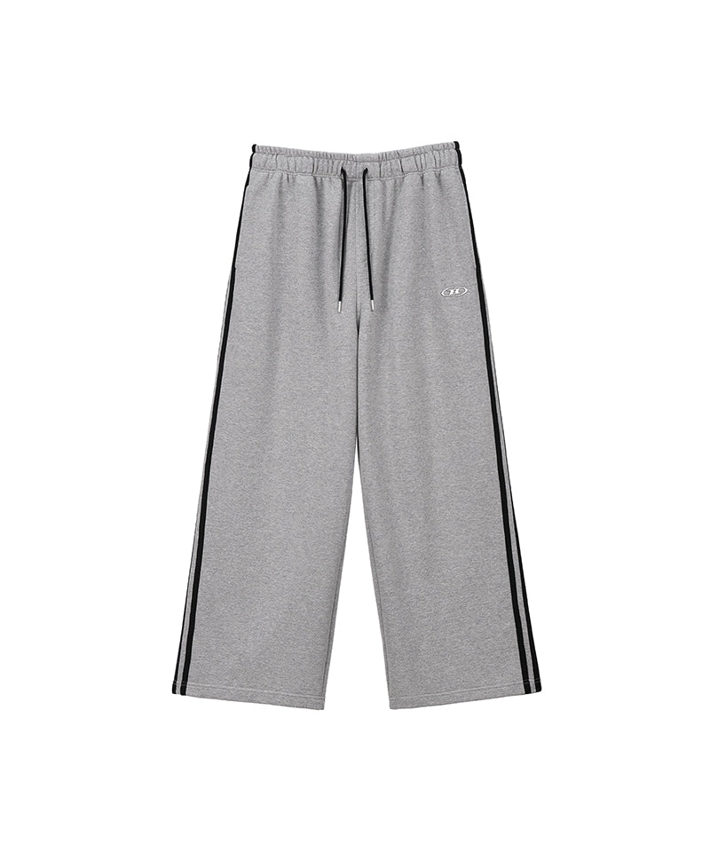 【予約販売：ご注文より1～3週間後に発送予定】CHROME B TRACK LINE SEMI WIDE PANTS [MELANGE GREY]