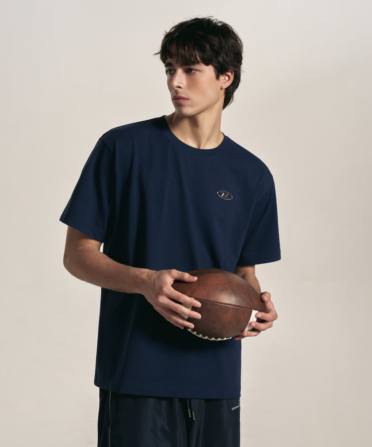 【予約販売：ご注文より1～3週間後に発送予定】SILVER B BASIC T-SHIRTS [NAVY]