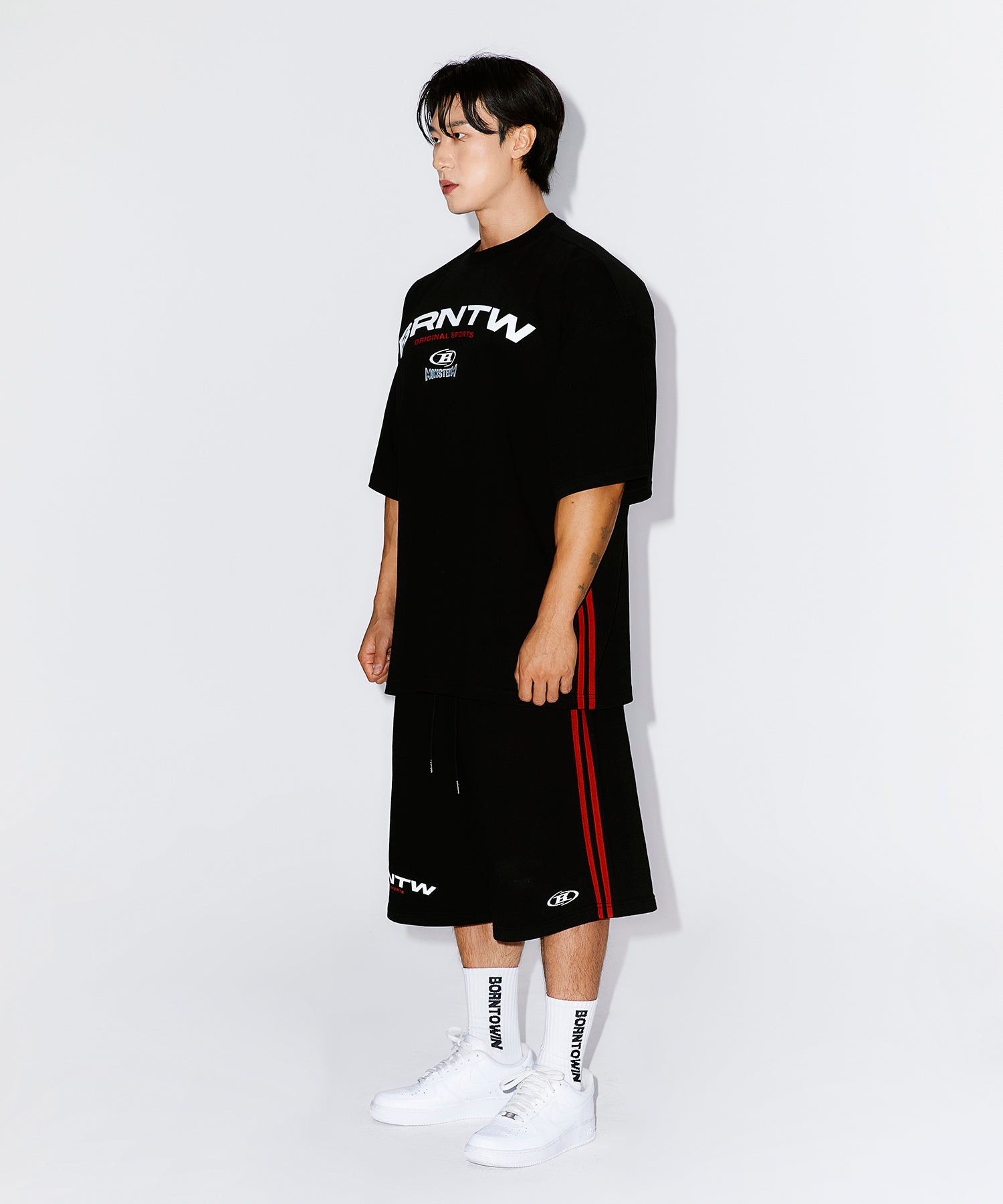 【予約販売：ご注文より1～3週間後に発送予定】MONSTERZYM BERMUDA PANTS [BLACK]