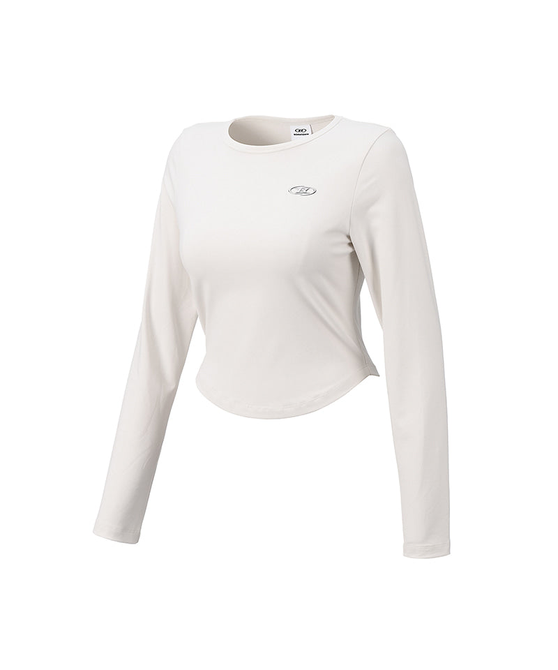 【予約販売：ご注文より1～3週間後に発送予定】W B-SOFT EASY LONG SLEEVE [IVORY]