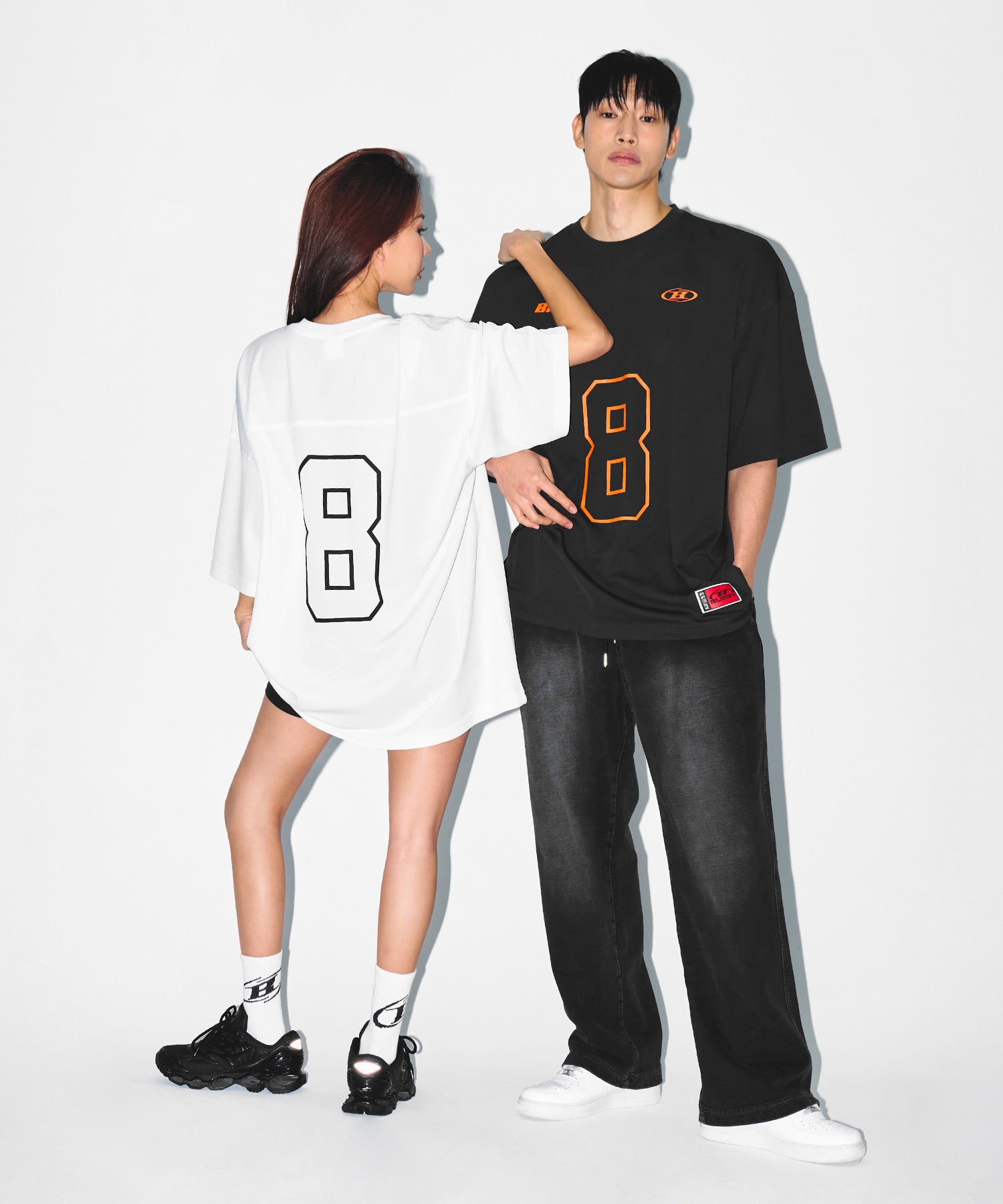【予約販売：ご注文より1～3週間後に発送予定】BRN COOL MESH EXTRA FIT T-SHIRTS [CHARCOAL]
