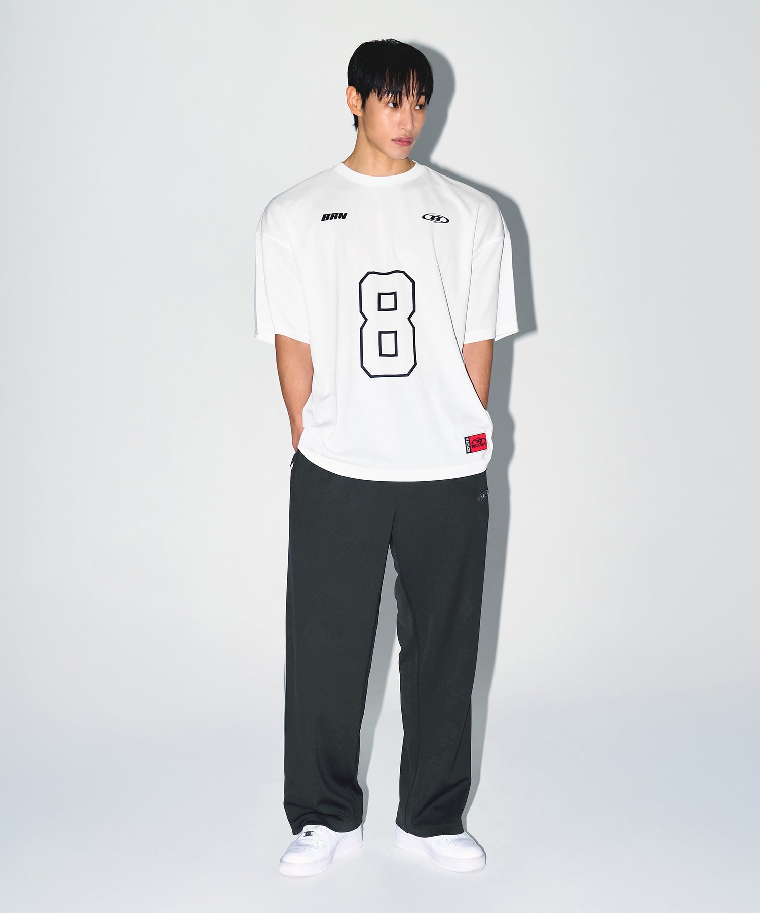 【予約販売：ご注文より1～3週間後に発送予定】BRN COOL MESH EXTRA FIT T-SHIRTS [WHITE]