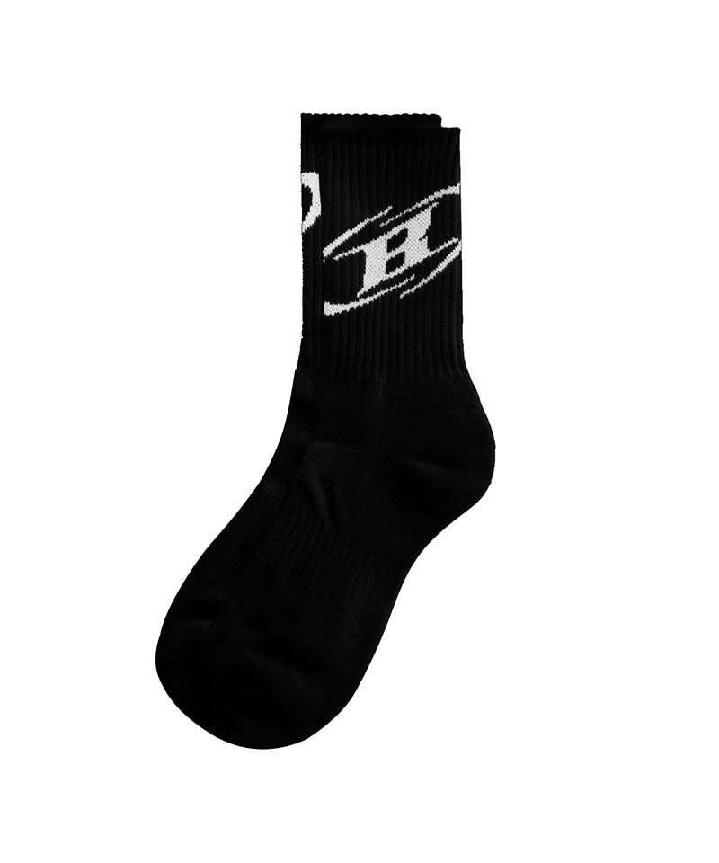 BIG B LOGO SOCKS [BLACK]