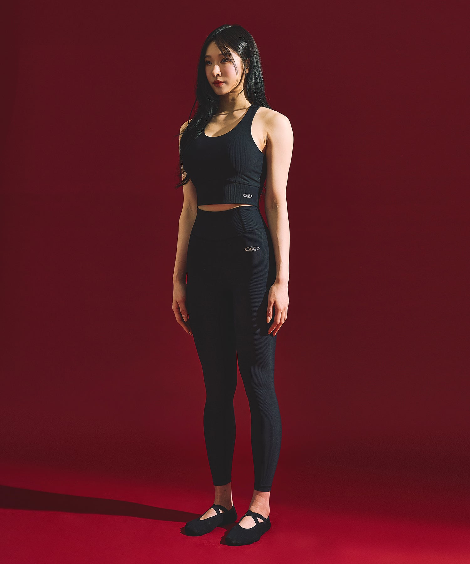 W B-FLEX LONG LEGGINGS [BLACK]