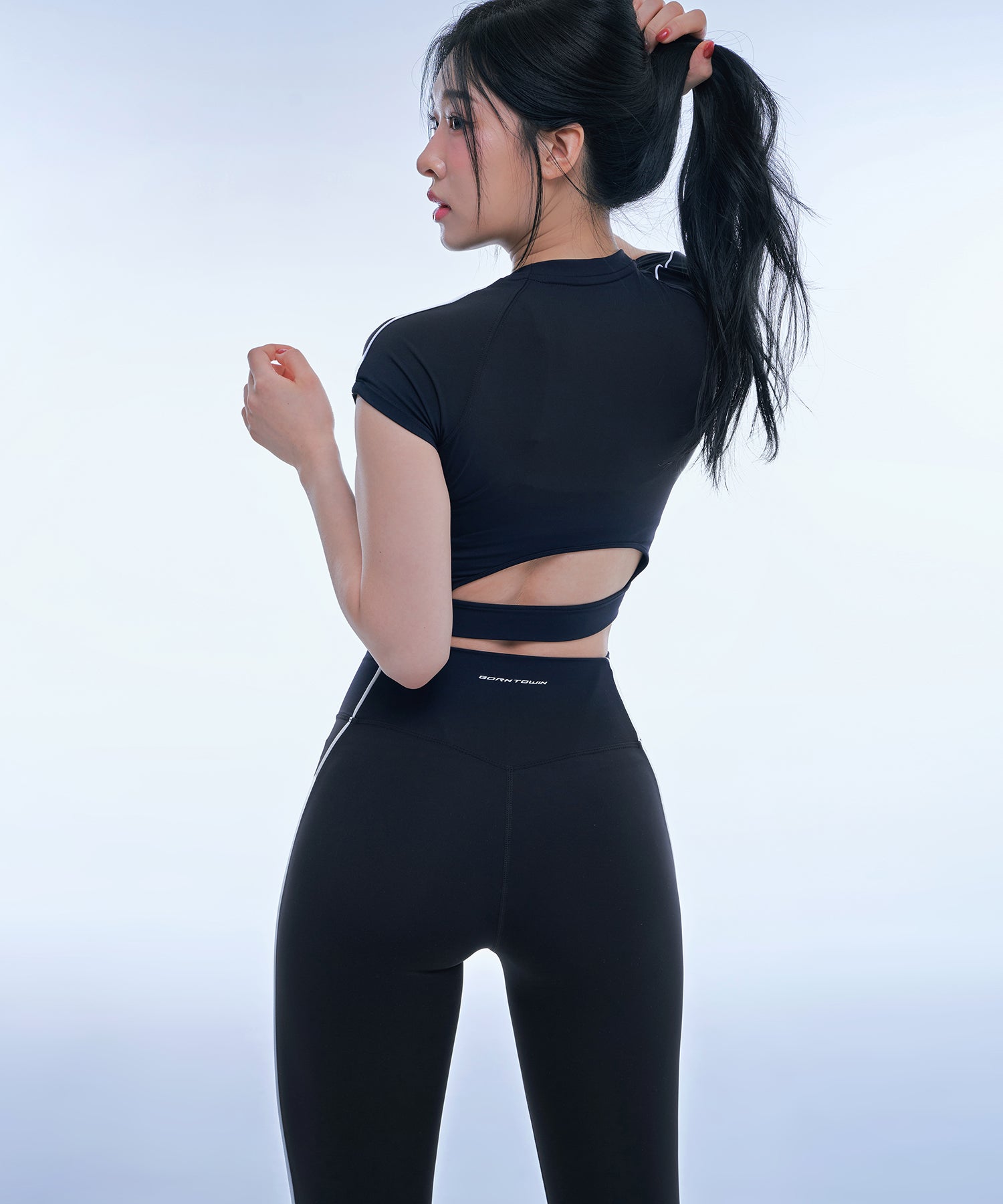 SYMBOL B PIPING LONG LEGGINGS [BLACK] – BORNTOWIN JAPAN EC-shop