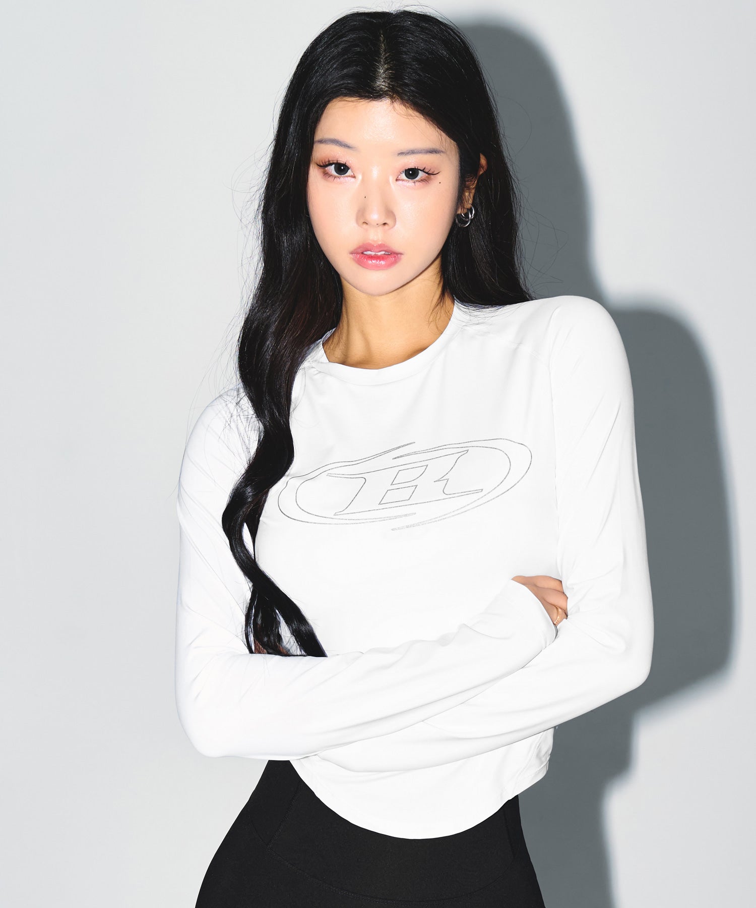 【予約販売：ご注文より1～3週間後に発送予定】W STROKE B VENTILATION LONG SLEEVE [WHITE]