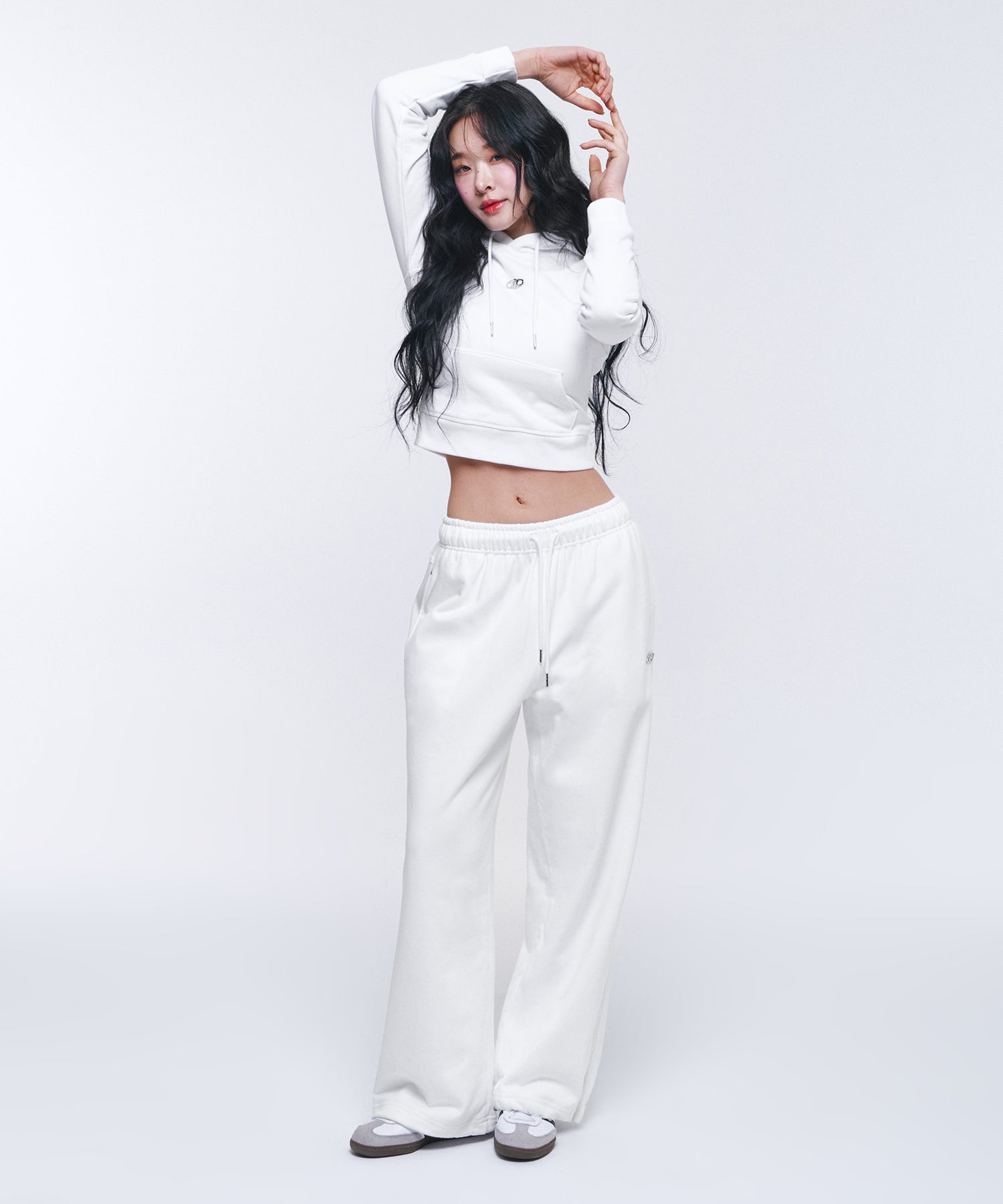 W B PENDANT COTTON SWEAT PANTS [WHITE]