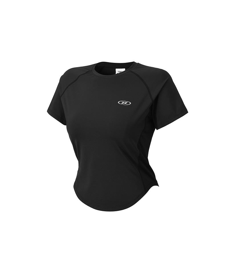 【予約販売：ご注文より1～3週間後に発送予定】W SYMBOL B VENTILATION T-SHIRTS [BLACK]