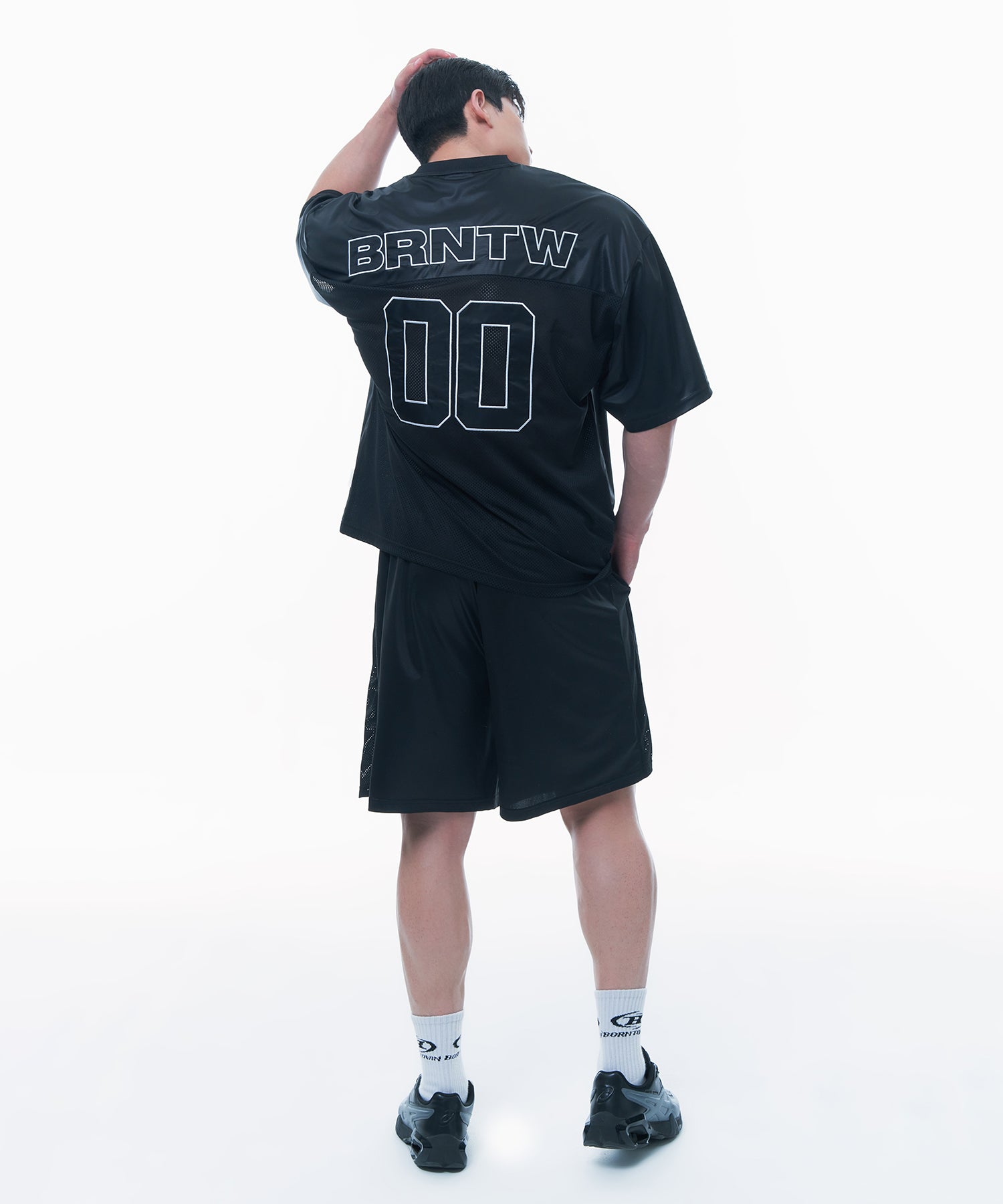 NUMBER 00 RUGBY JERSEY T-SHIRTS [BLACK]