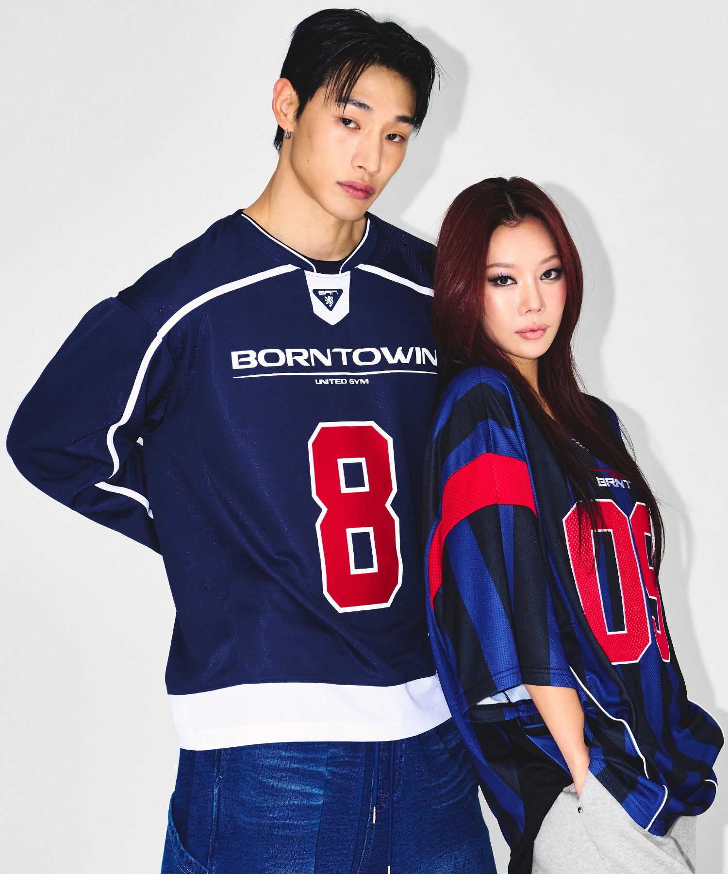 【予約販売：ご注文より1～3週間後に発送予定】09 APPLIQUE RUGBY JERSEY T-SHIRTS [BLUE]