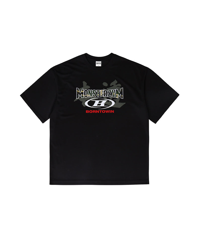 【予約販売：ご注文より1～3週間後に発送予定】MONSTERZYM 10th SEMI OVER FIT T-SHIRTS [BLACK]