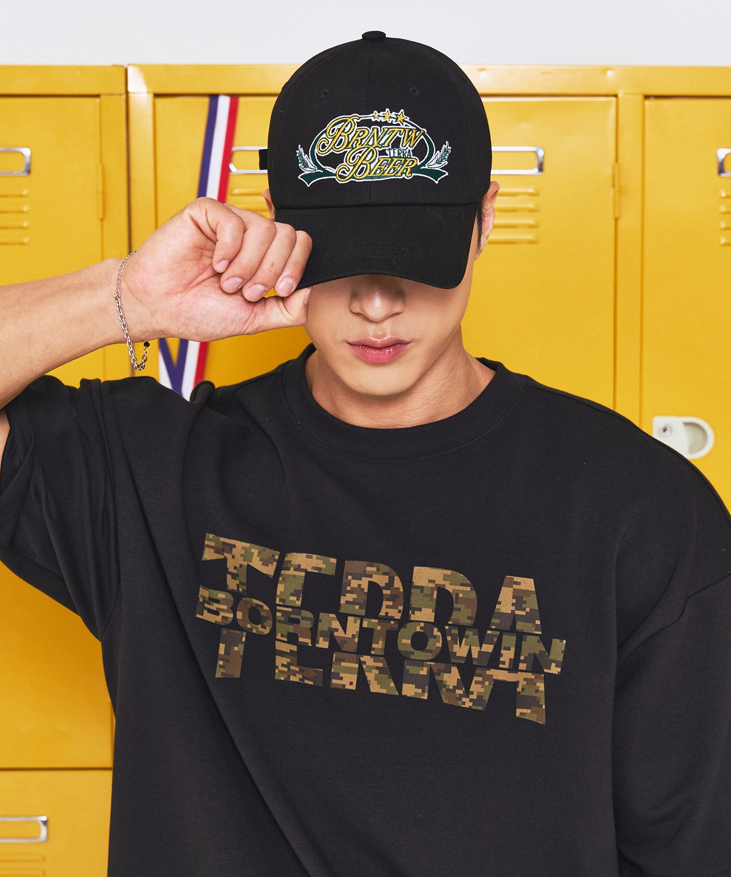 【予約販売：ご注文より1～3週間後に発送予定】BORNTOWIN X TERRA BALL CAP [BLACK]